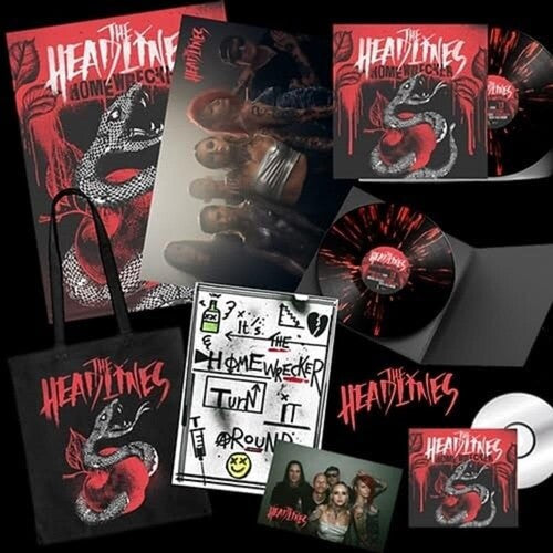 The Headlines: Homewrecker - Black/Red Splatter {Vinyl LP}
